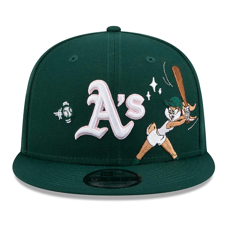 Casquette snapback New Era Green Athletics Looney Tunes Lola Bunny 9FIFTY pour homme