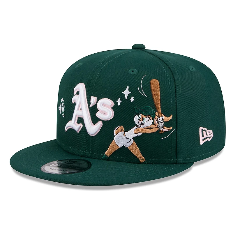 Casquette snapback New Era Green Athletics Looney Tunes Lola Bunny 9FIFTY pour homme