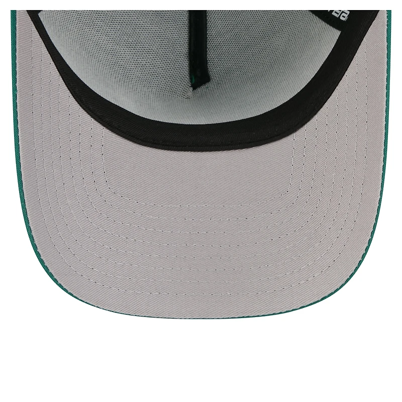 Men's New Era  Green Athletics Pin Seeker 9FORTY A-Frame Adjustable Hat