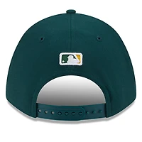 Casquette ajustable New Era Athletics Player Replica 9FORTY verte pour homme