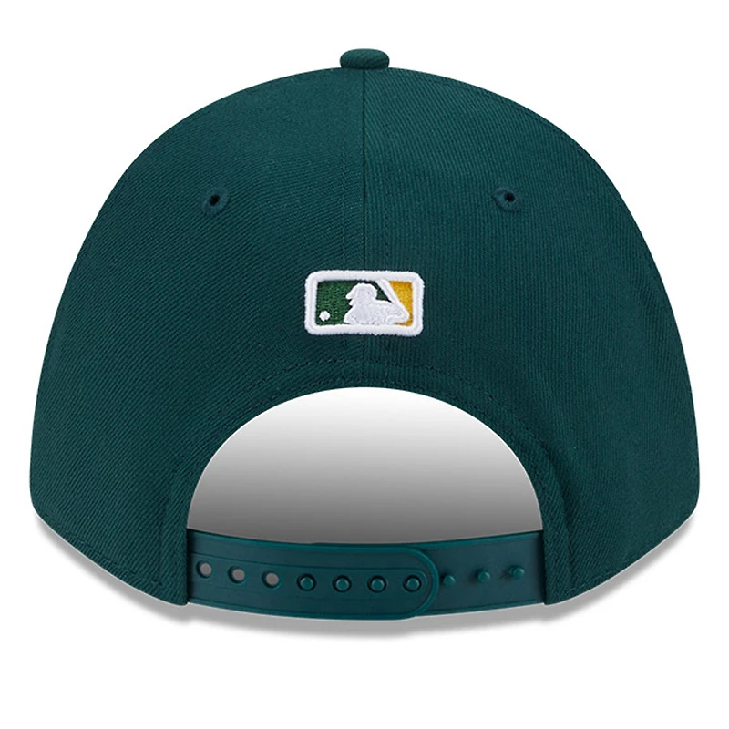 Men's New Era Kelly Green Athletics Player Replica 9FORTY Adjustable Hat