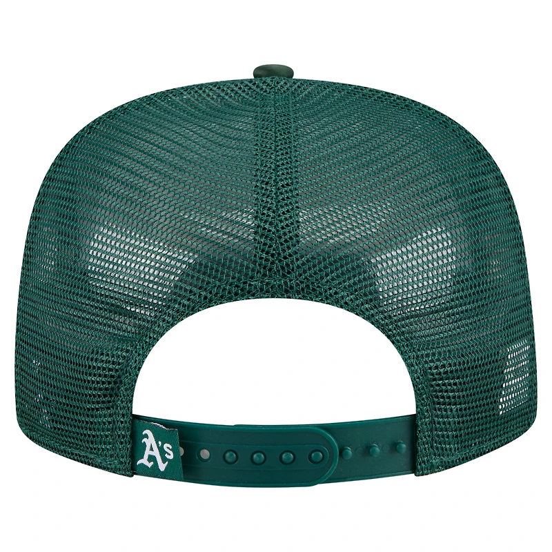 Casquette de golf ajustable New Era Athletics Retro Satin pour homme