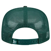 Casquette de golf ajustable New Era Athletics Retro Satin pour homme