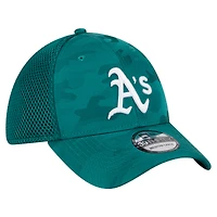 Men's New Era Green Athletics Subtle Camo 39THIRTY Flex Hat