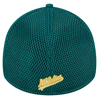 Men's New Era Green Athletics Subtle Camo 39THIRTY Flex Hat