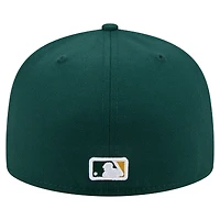 Men's New Era Green Athletics Yarn Stitch 59FIFTY Fitted Hat