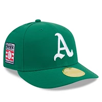 Casquette ajustée New Era Kelly Green Athletics 2026 Baseball Hall of Fame 59FIFTY à profil bas pour homme