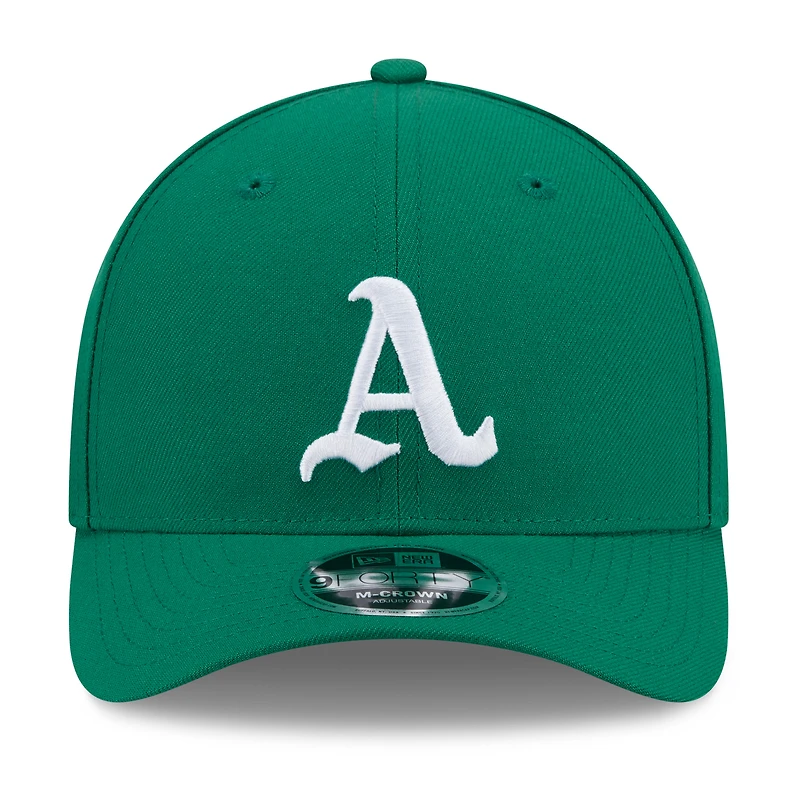 Casquette ajustable New Era Kelly Green Athletics 2026 Baseball Hall of Fame 9FORTY M-Crown pour homme