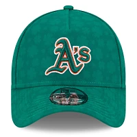 Men's New Era Kelly Green Athletics St. Patrick's Day A-Frame 9FORTY Adjustable Hat