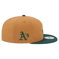 Men's New Era Khaki/Green Athletics Ice Cream 9FIFTY Snapback Hat