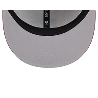 Casquette ajustée New Era Kaki/Rouge Athletics 2024 Fourth of July 59FIFTY pour homme