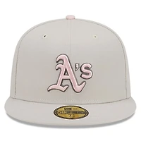 Men's New Era Khaki Athletics 2023 Mother's Day On-Field 59FIFTY Fitted Hat