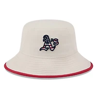 Men's New Era Khaki Athletics 2024 Fourth of July Bucket Hat