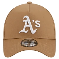 Casquette ajustable A-Frame 9FORTY Athletics kaki New Era pour homme