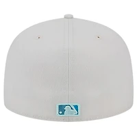 Men's New Era Khaki Athletics Stone Mist 59FIFTY Fitted Hat