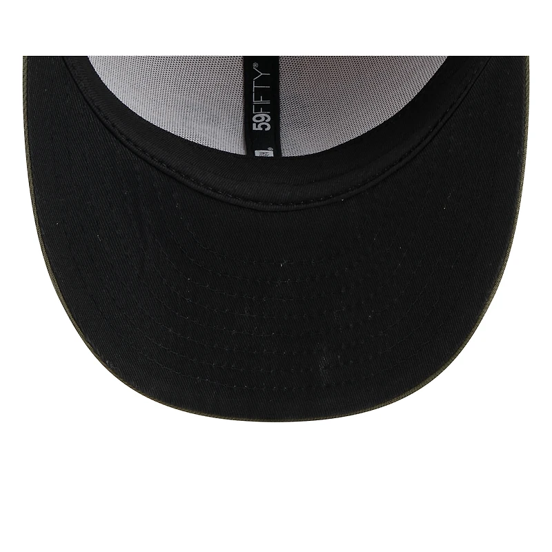 Men's New Era Light Beige/Olive Athletics 2025 Armed Forces Day Low Profile 59FIFTY Fitted Hat