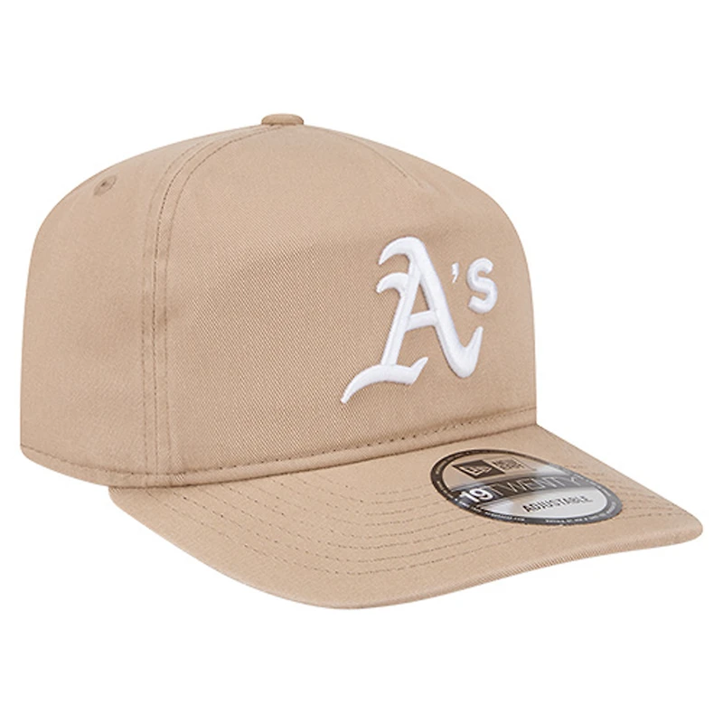 Men's New Era Light Beige Athletics Cam 19TWENTY Adjustable Hat