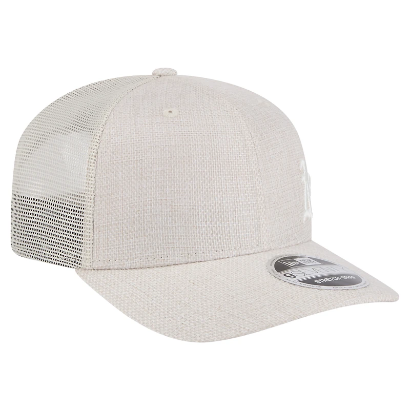 Casquette extensible à boutons-pression Athletics Flawless 9SEVENTY beige clair New Era pour homme