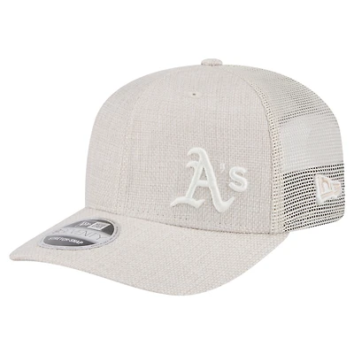 Casquette extensible à boutons-pression Athletics Flawless 9SEVENTY beige clair New Era pour homme