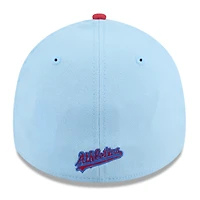 Men's New Era Light Blue/Red Athletics 2025 Fourth of July 39THIRTY Flex Hat