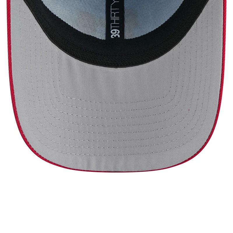 Men's New Era Light Blue/Red Athletics 2025 Fourth of July 39THIRTY Flex Hat