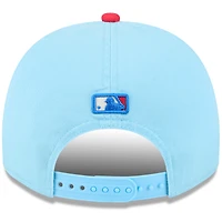 Men's New Era Light Blue/Red Athletics 2025 Fourth of July Golfer Snapback Hat