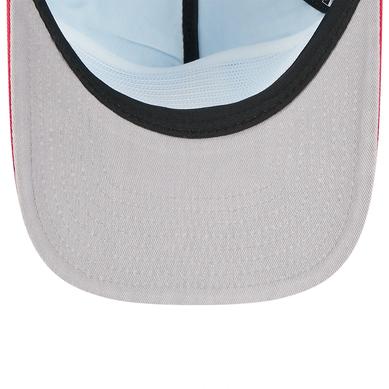 Men's New Era Light Blue/Red Athletics 2025 Fourth of July Golfer Snapback Hat
