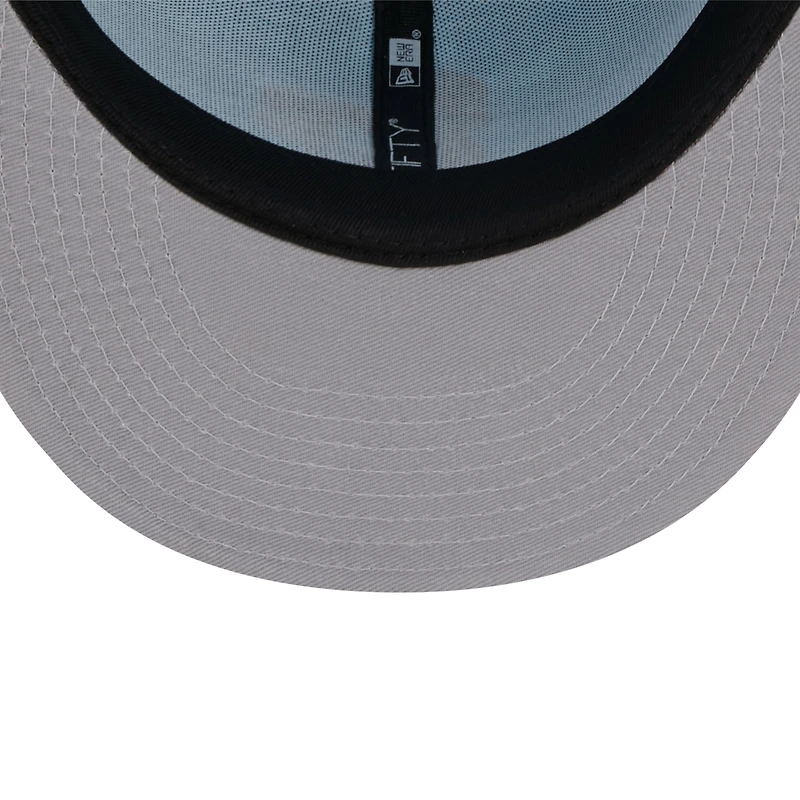 Men's New Era Light Blue/Red Athletics Spring Color Two-Tone 59FIFTY Fitted Hat