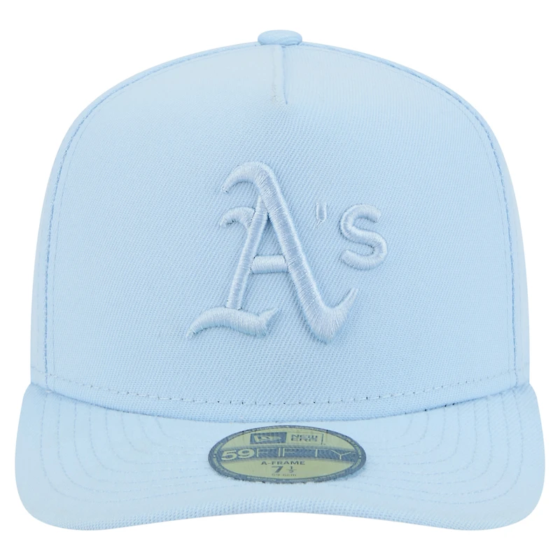 Men's New Era  Light Blue Athletics Color Pack A-Frame 59FIFTY Fitted Hat