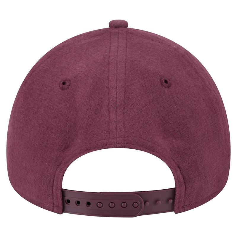 Men's New Era Maroon Athletics Moleskin Crown A-Frame 9FORTY Adjustable Hat