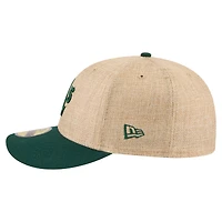 Men's New Era  Natural/Green Athletics Twine 59FIFTY Fitted Hat
