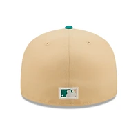Men's New Era Natural/Teal Athletics Mango Forest 59FIFTY fitted hat