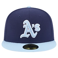 Men's New Era Navy/Light Blue Athletics Color Pack 2-Tone 59FIFTY Fitted Hat