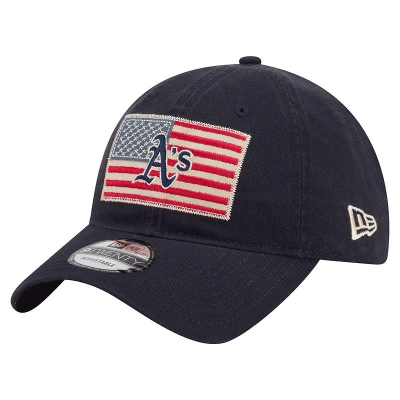 Casquette ajustable New Era 9TWENTY bleu marine pour homme