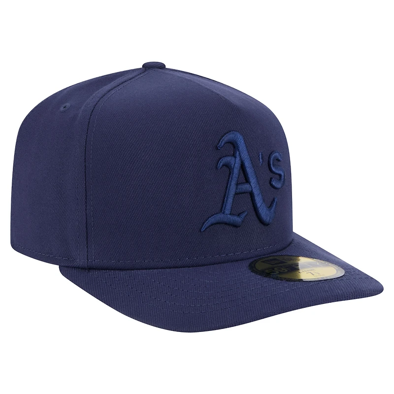 Casquette ajustée New Era 59FIFTY bleu marine Athletics Color Pack pour homme