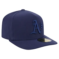 Casquette ajustée New Era 59FIFTY bleu marine Athletics Color Pack pour homme