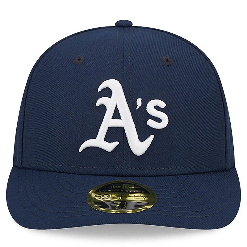 Men's New Era Navy Athletics Oceanside Low Profile 59FIFTY Fitted Hat