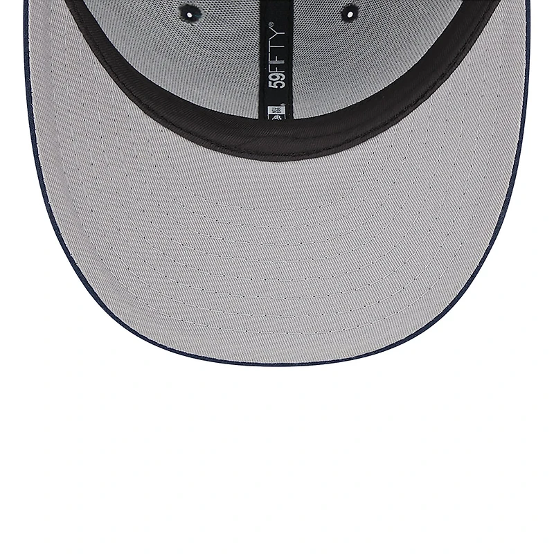Men's New Era Navy Athletics Oceanside Low Profile 59FIFTY Fitted Hat