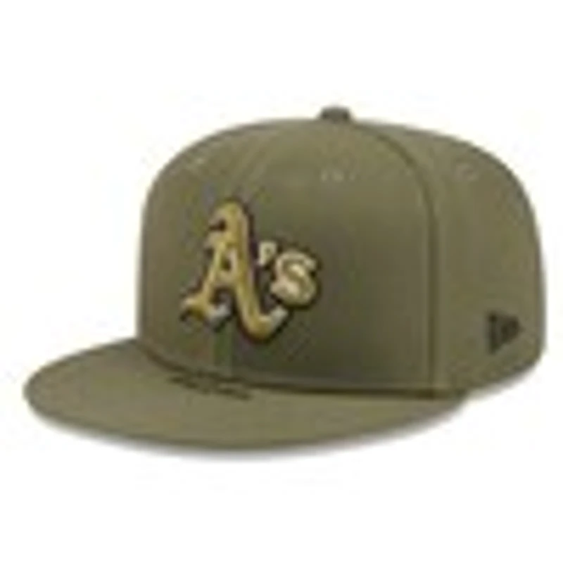 Men's New Era Olive Athletics 2026 Armed Forces Day 59FIFTY Fitted Hat