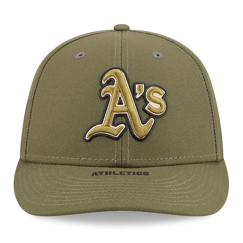 Men's New Era Olive Athletics 2026 Armed Forces Day Low Profile 59FIFTY Fitted Hat