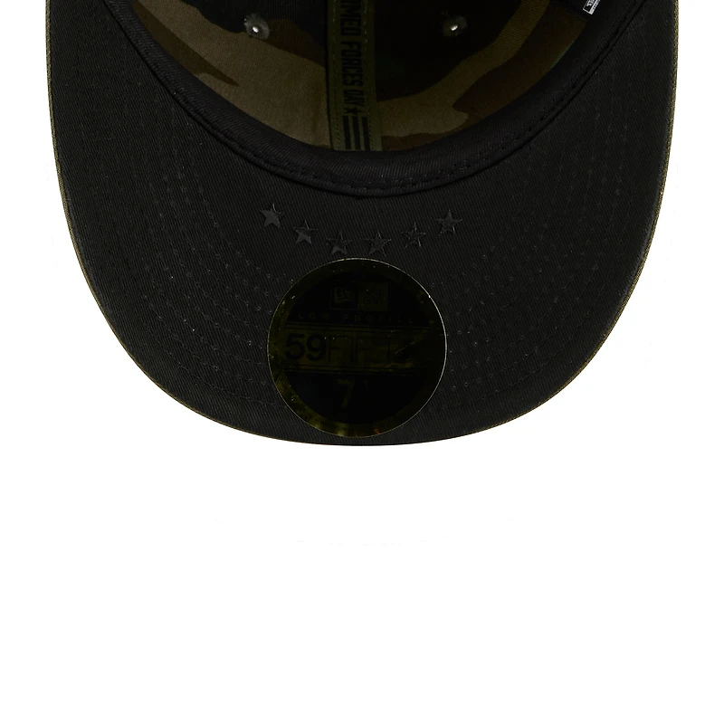 Men's New Era Olive Athletics 2026 Armed Forces Day Low Profile 59FIFTY Fitted Hat