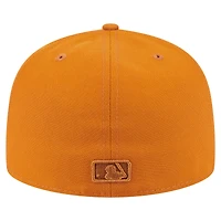 Men's New Era Orange Athletics Color Pack A-Frame 59FIFTY Fitted Hat