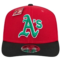 Men's New Era Red/Black Athletics 2024 Big League Chew Flavor Pack 9SEVENTY Adjustable Hat