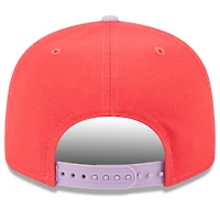 Men's New Era Red/Purple Athletics Spring Basic Two-Tone 9FIFTY Snapback Hat