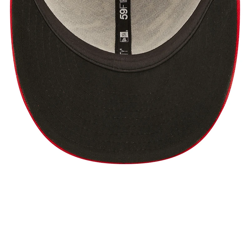 Men's New Era Red Athletics 2022 4th of July Low Profile 59FIFTY Fitted Hat