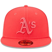 Men's New Era Red Athletics 2023 Spring Color Basic 59FIFTY Fitted Hat