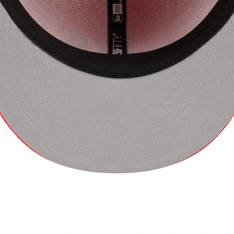 Men's New Era Red Athletics 2023 Spring Color Basic 59FIFTY Fitted Hat
