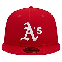 Men's New Era Red Athletics Logo 59FIFTY Fitted Hat