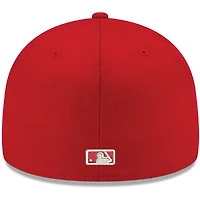 Men's New Era Red Athletics White Logo 59FIFTY Fitted Hat