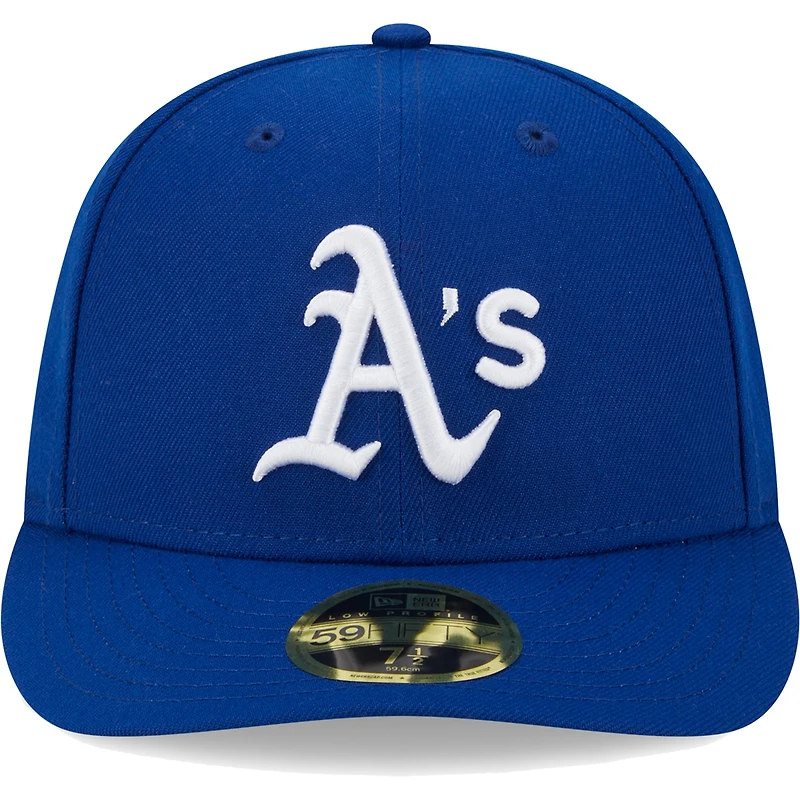 Men's New Era Royal Athletics White Logo Low Profile 59FIFTY Fitted Hat